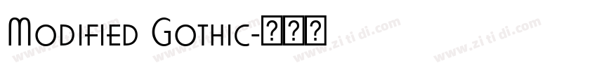 Modified Gothic字体转换 Modified Gothic字体转换